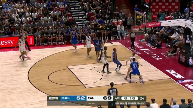 【2025年07月13日】NBA夏季聯(lián)賽：獨行俠vs馬刺第4節(jié)中文解說錄像回放