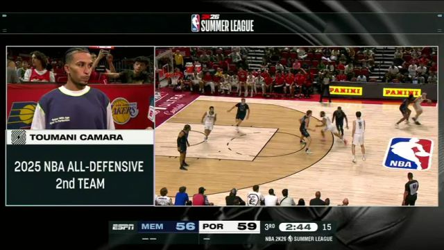 【2025年07月13日】NBA夏季聯(lián)賽：灰熊vs開拓者第3節(jié)中文解說錄像回放
