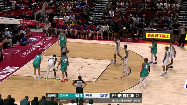 【2025年07月13日】NBA夏季聯(lián)賽：黃蜂vs76人第3節(jié)中文解說錄像回放