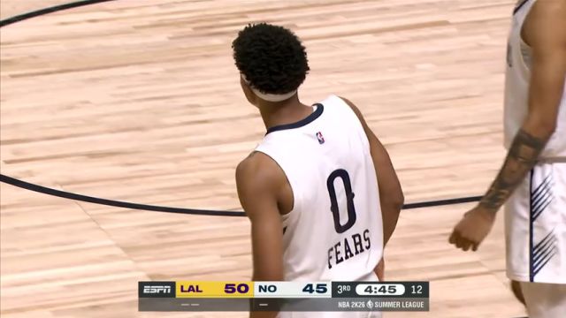 【2025年07月13日】NBA夏季聯(lián)賽：湖人vs鵜鶘第3節(jié)英文原聲錄像回放