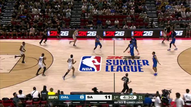 【2025年07月13日】NBA夏季联赛：独行侠vs马刺第1节中文解说录像回放