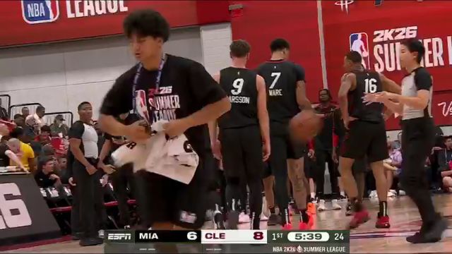 【2025年07月14日】NBA夏季聯(lián)賽：熱火vs騎士第1節(jié)英文原聲錄像回放