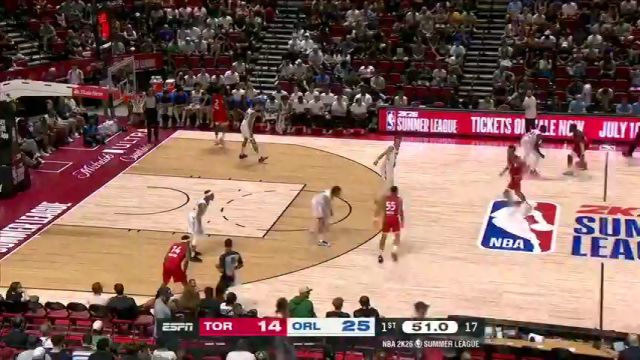 【2025年07月14日】NBA夏季聯(lián)賽：猛龍vs魔術(shù)英文原聲全場錄像回放