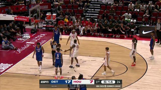 【2025年07月14日】NBA夏季联赛：活塞vs火箭英文原声全场录像回放