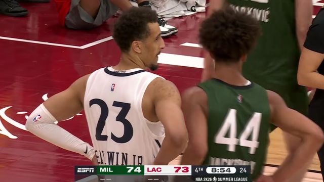 【2025年07月14日】NBA夏季聯(lián)賽：雄鹿vs快船英文原聲全場錄像回放