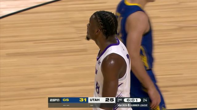 【2025年07月14日】NBA夏季联赛：勇士vs爵士第2节英文原声录像回放