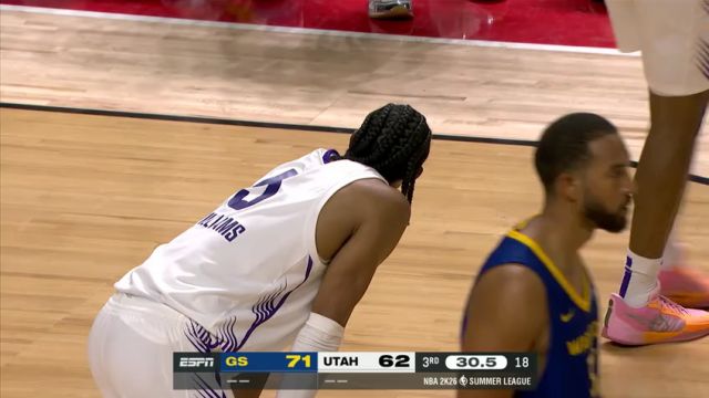 【2025年07月14日】NBA夏季联赛：勇士vs爵士第3节英文原声录像回放