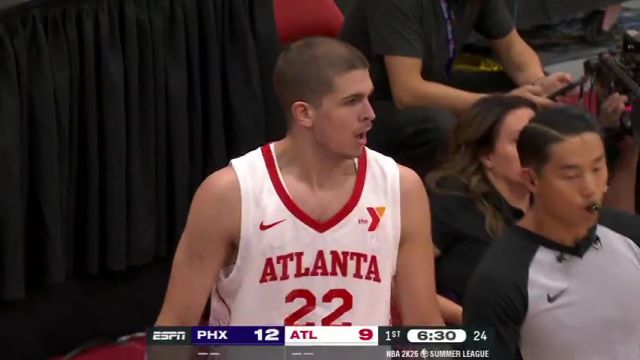 【2025年07月14日】NBA夏季聯(lián)賽：太陽vs老鷹第1節(jié)英文原聲錄像回放
