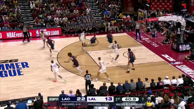 【2025年07月15日】 NBA夏季联赛:快船vs湖人第1节中文解说录像回放