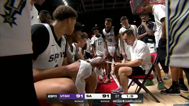 【2025年07月15日】NBA夏季联赛：爵士vs马刺加时赛中文解说录像回放