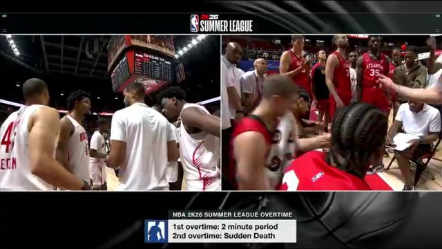 【2025年07月15日】NBA夏季联赛：老鹰vs火箭英文原声全场录像回放