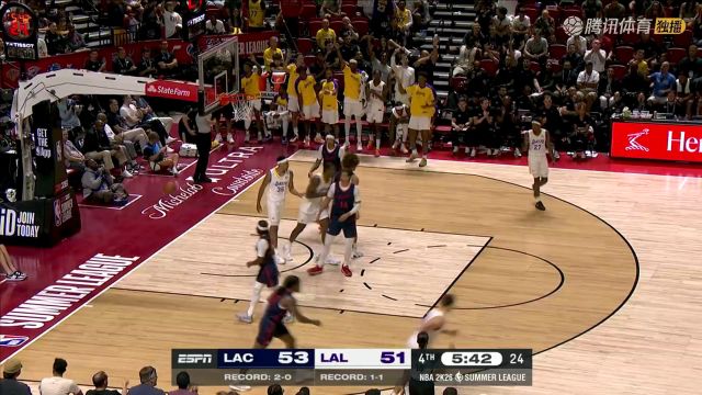 【2025年07月15日】2025/26赛季NBA夏季联赛：快船 VS 湖人 全场录像回放
