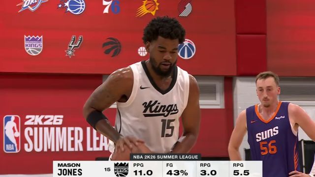 【2025年07月15日】NBA夏季联赛：太阳vs国王第1节英文原声录像回放