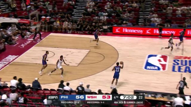 【2025年07月16日】NBA夏季联赛：76人vs奇才英文原声全场录像回放