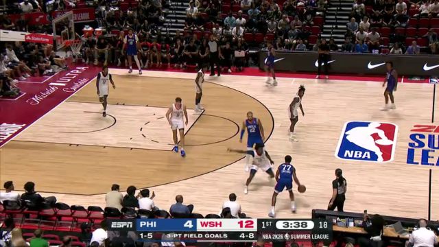 【2025年07月16日】NBA夏季联赛：76人vs奇才第1节中文解说录像回放