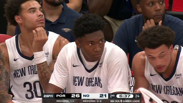【2025年07月16日】NBA夏季聯(lián)賽：開(kāi)拓者vs鵜鶘英文原聲全場(chǎng)錄像回放
