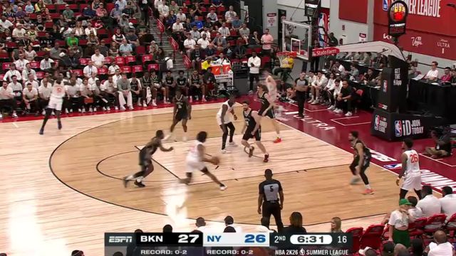 【2025年07月16日】NBA夏季联赛：篮网vs尼克斯第2节英文原声录像回放