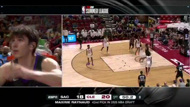 【2025年07月17日】NBA夏季联赛：国王vs骑士第1节英文原声录像回放