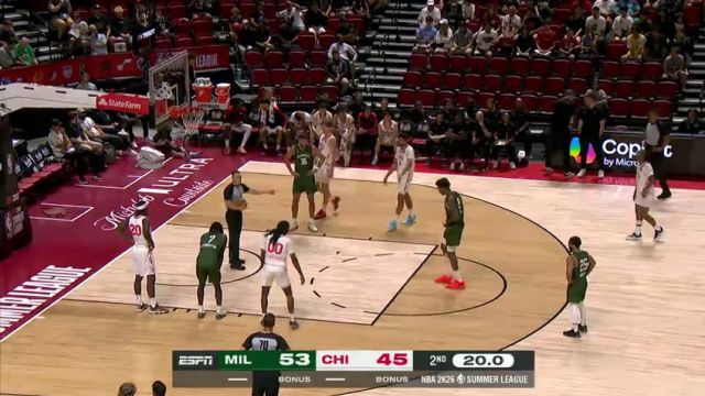 【2025年07月17日】NBA夏季联赛：雄鹿vs公牛第2节英文原声录像回放