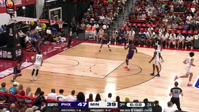【2025年07月17日】NBA夏季联赛：太阳vs森林狼第3节英文原声录像回放