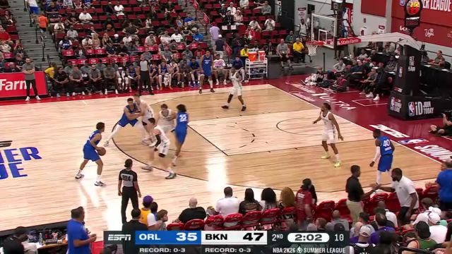 【2025年07月17日】NBA夏季聯(lián)賽：魔術(shù)vs籃網(wǎng)第2節(jié)英文原聲錄像回放