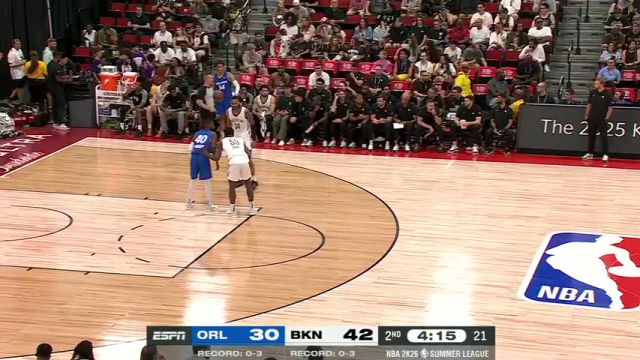 【2025年07月17日】NBA夏季联赛：魔术vs篮网第2节中文解说录像回放