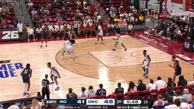 【2025年07月17日】NBA夏季联赛：鹈鹕vs雷霆第3节英文原声录像回放