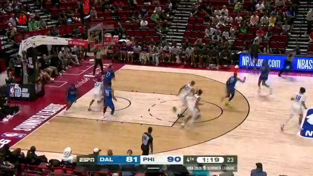 【2025年07月17日】 NBA夏季联赛：独行侠vs76人第4节中文解说录像回放