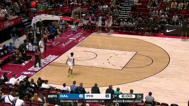 【2025年07月17日】 NBA夏季联赛：独行侠vs76人英文原声全场录像回放