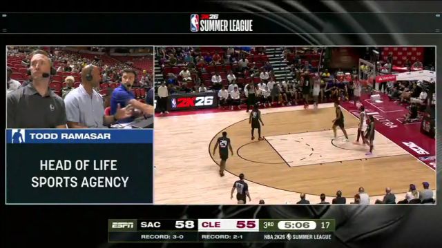 【2025年07月17日】NBA夏季联赛：国王vs骑士第3节中文解说录像回放