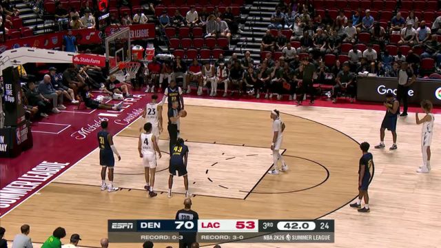 【2025年07月18日】NBA夏季联赛：掘金vs快船第3节中文解说录像回放