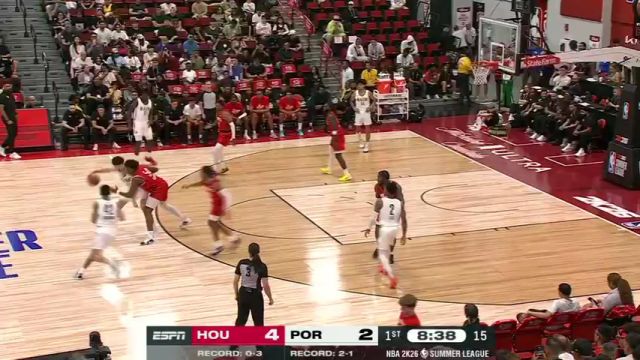 【2025年07月18日】NBA夏季聯(lián)賽：火箭vs開拓者第1節(jié)英文原聲錄像回放