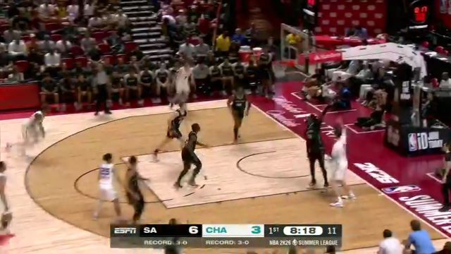 【2025年07月18日】NBA夏季聯(lián)賽：馬刺vs黃蜂第1節(jié)中文解說錄像回放
