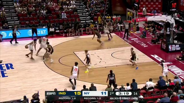 【2025年07月18日】 NBA夏季聯(lián)賽：步行者vs尼克斯第1節(jié)英文原聲錄像回放