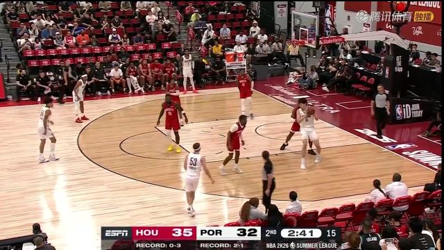 【2025年07月18日】NBA夏季联赛:火箭vs开拓者Doggy二路解说全场录像回放