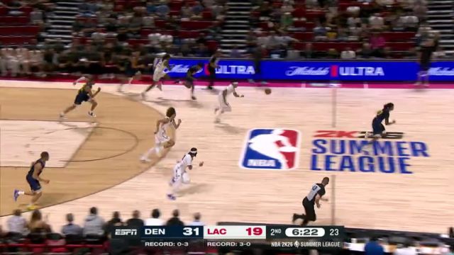 【2025年07月18日】NBA夏季联赛：掘金vs快船第2节中文解说录像回放