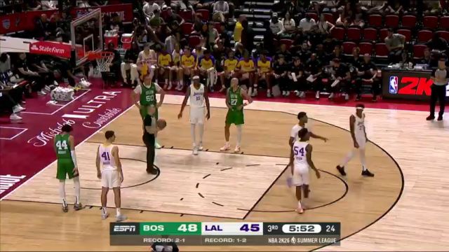 【2025年07月18日】NBA夏季聯(lián)賽：凱爾特人vs湖人第3節(jié)中文解說(shuō)錄像回放