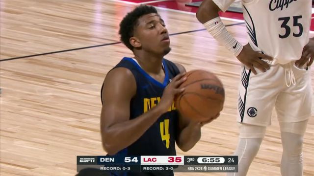 【2025年07月18日】NBA夏季联赛：掘金vs快船第3节英文原声录像回放
