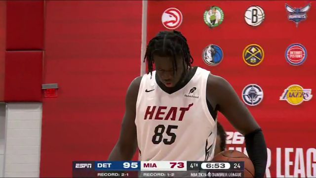 【2025年07月18日】NBA夏季联赛：活塞vs热火第4节中文解说录像回放