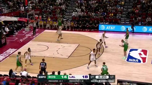 【2025年07月18日】NBA夏季聯(lián)賽：凱爾特人vs湖人第1節(jié)中文解說錄像回放