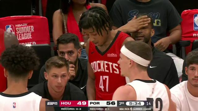 【2025年07月18日】NBA夏季聯(lián)賽：火箭vs開拓者第3節(jié)中文解說錄像回放