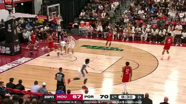 【2025年07月18日】NBA夏季聯(lián)賽：火箭vs開拓者第4節(jié)中文解說錄像回放