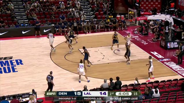 【2025年07月19日】NBA夏季聯(lián)賽：掘金vs湖人第1節(jié)中文解說錄像回放