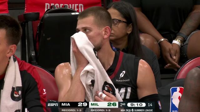 【2025年07月19日】NBA夏季聯(lián)賽：熱火vs雄鹿第2節(jié)英文原聲錄像回放