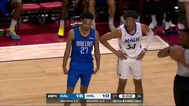 【2025年07月19日】NBA夏季聯(lián)賽：獨(dú)行俠vs魔術(shù)第1節(jié)中文解說錄像回放