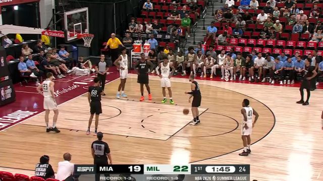 【2025年07月19日】NBA常規(guī)賽：熱火vs雄鹿第1節(jié)英文原聲錄像回放