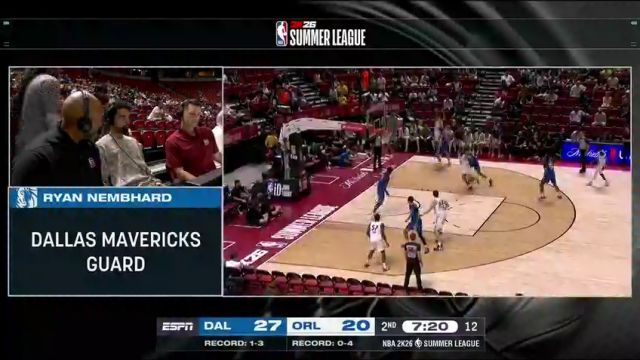 【2025年07月19日】NBA夏季联赛：独行侠vs魔术第2节中文解说录像回放