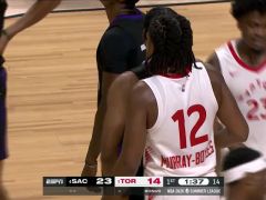 NBA夏季聯(lián)賽：國(guó)王vs猛龍第1節(jié)英文原聲回放