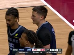 NBA夏季聯(lián)賽安慰賽：灰熊vs快船第2節(jié)中文解說(shuō)回放