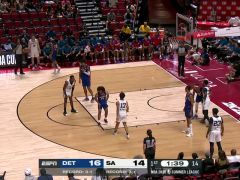 NBA夏季联赛:活塞vs马刺第1节中文解说回放